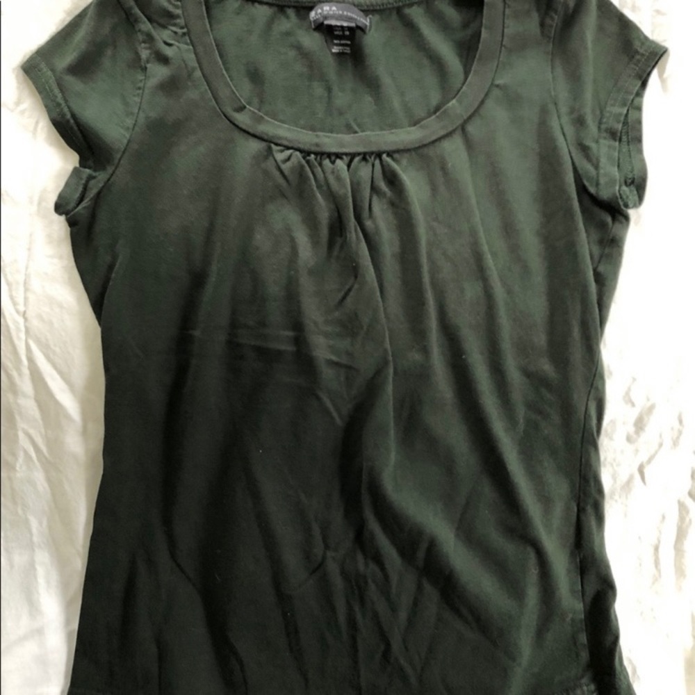Zara | Forest green top